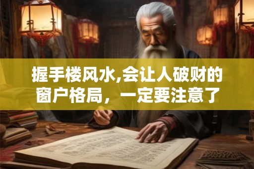 握手楼风水,会让人破财的窗户格局，一定要注意了