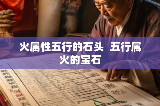 火属性五行的石头  五行属火的宝石
