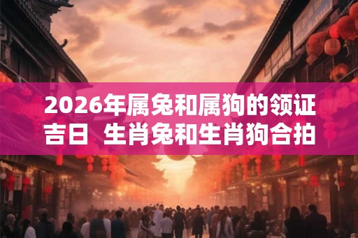 2026年属兔和属狗的领证吉日  生肖兔和生肖狗合拍不