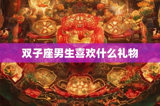双子座男生喜欢什么礼物 双子座男生喜欢什么礼物