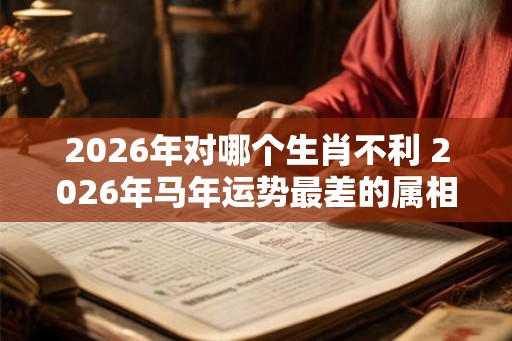 2026年对哪个生肖不利 2026年马年运势最差的属相