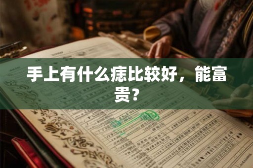 手上有什么痣比较好，能富贵？