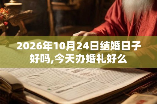 2026年10月24日结婚日子好吗,今天办婚礼好么