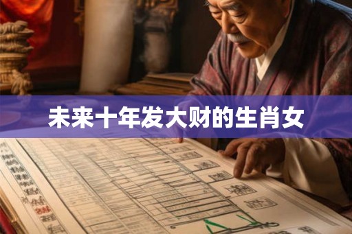 未来十年发大财的生肖女 未来十年发大财的生肖女