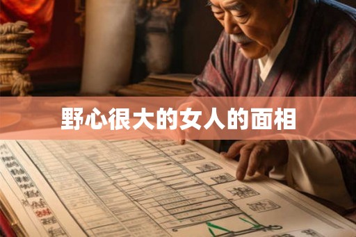 野心很大的女人的面相