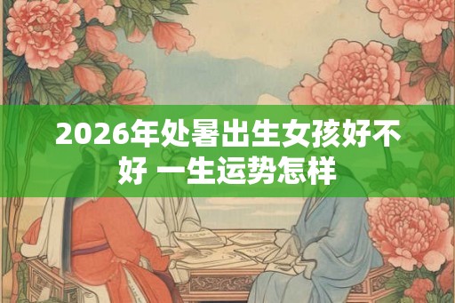 2026年处暑出生女孩好不好 一生运势怎样