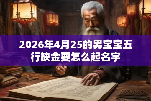 2026年4月25的男宝宝五行缺金要怎么起名字