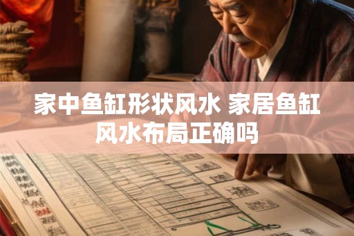 家中鱼缸形状风水 家居鱼缸风水布局正确吗
