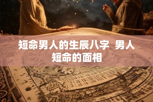 短命男人的生辰八字  男人短命的面相