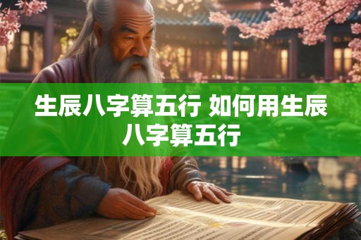 生辰八字算五行 如何用生辰八字算五行 生辰八字算五行 如何用生辰八字算五行