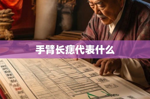 手臂长痣代表什么