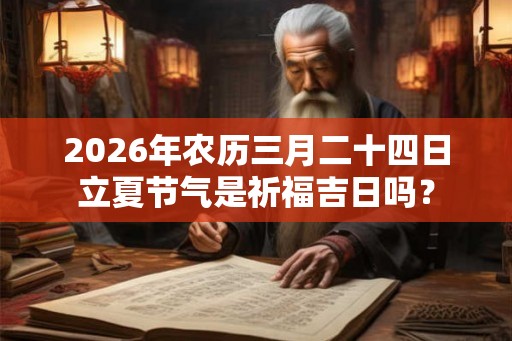 2026年农历三月二十四日立夏节气是祈福吉日吗？