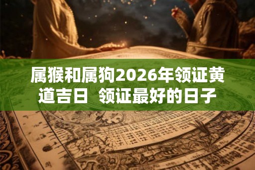 属猴和属狗2026年领证黄道吉日 领证最好的日子 属猴和属狗2026年领证黄道吉日 领证最好的日子