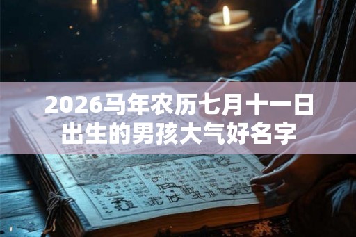 2026马年农历七月十一日出生的男孩大气好名字