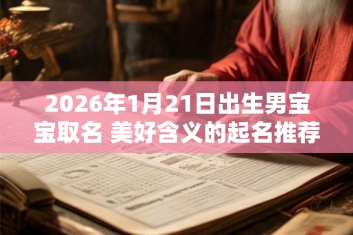 2026年1月21日出生男宝宝取名 美好含义的起名推荐