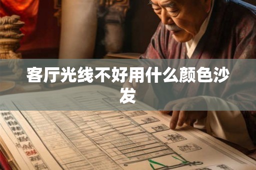 客厅光线不好用什么颜色沙发