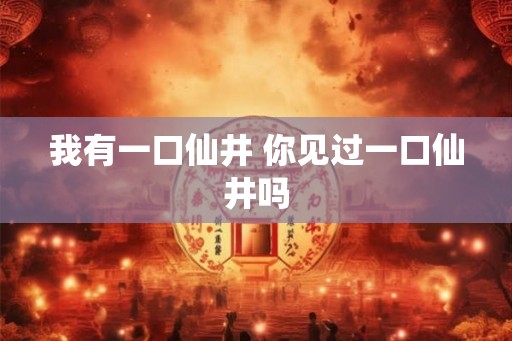 我有一口仙井 你见过一口仙井吗