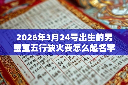 2026年3月24号出生的男宝宝五行缺火要怎么起名字