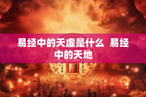 易经中的天虚是什么  易经中的天地