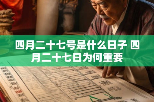 四月二十七号是什么日子 四月二十七日为何重要