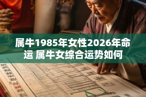 属牛1985年女性2026年命运 属牛女综合运势如何