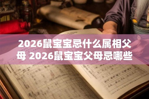 2026鼠宝宝忌什么属相父母 2026鼠宝宝父母忌哪些属相