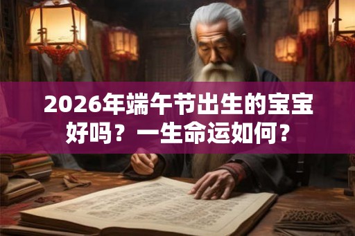 2026年端午节出生的宝宝好吗？一生命运如何？