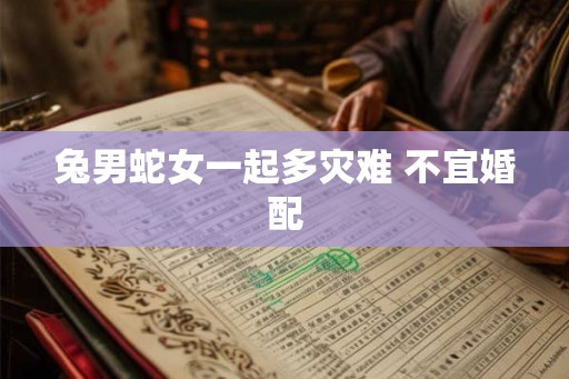 兔男蛇女一起多灾难 不宜婚配