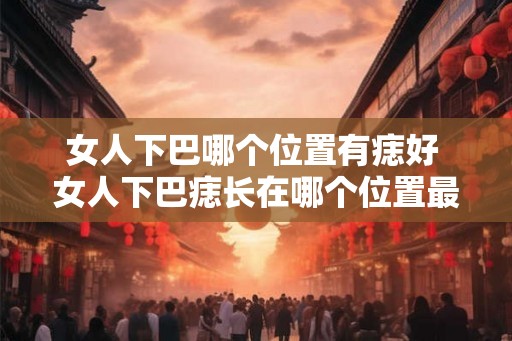 女人下巴哪个位置有痣好 女人下巴痣长在哪个位置最好