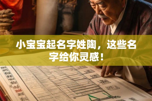 小宝宝起名字姓陶，这些名字给你灵感！