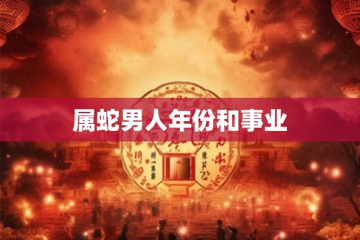 属蛇男人年份和事业