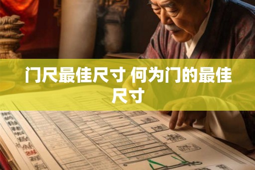 门尺最佳尺寸 何为门的最佳尺寸