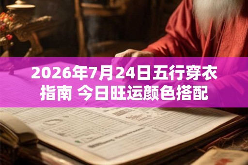 2026年7月24日五行穿衣指南 今日旺运颜色搭配