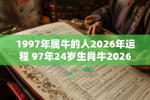 1997年属牛的人2026年运程 97年24岁生肖牛2026年运势 1997年属牛的人2026年运程 97年24岁生肖牛2026年运势