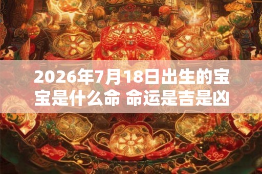 2026年7月18日出生的宝宝是什么命 命运是吉是凶 2026年7月18日出生的宝宝是什么命 命运是吉是凶