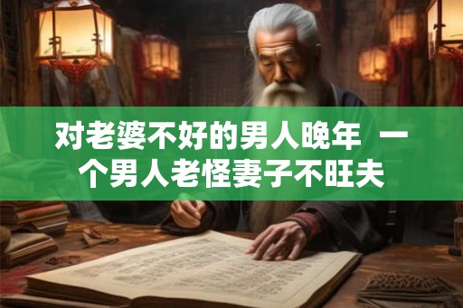 对老婆不好的男人晚年  一个男人老怪妻子不旺夫
