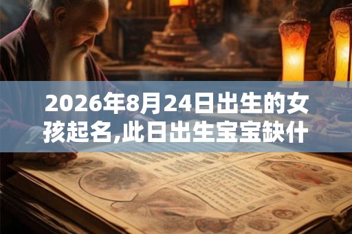2026年8月24日出生的女孩起名,此日出生宝宝缺什么五行? 2026年8月24日出生的女孩起名,此日出生宝宝缺什么五行?