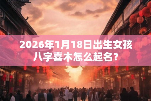 2026年1月18日出生女孩八字喜木怎么起名? 2026年1月18日出生女孩八字喜木怎么起名?