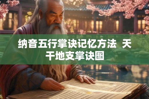 纳音五行掌诀记忆方法  天干地支掌诀图