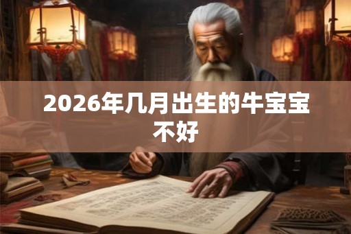 2026年几月出生的牛宝宝不好