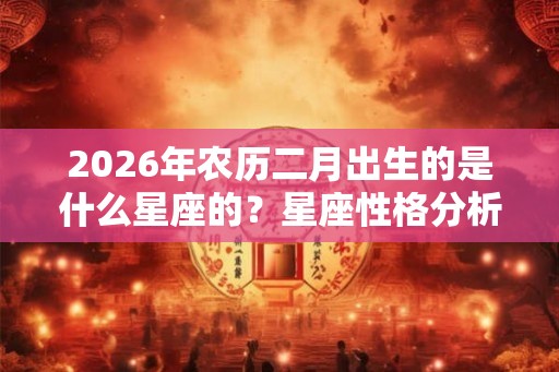 2026年农历二月出生的是什么星座的?星座性格分析 2026年农历二月出生的是什么星座的?星座性格分析