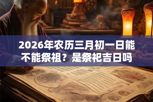 2026年农历三月初一日能不能祭祖？是祭祀吉日吗