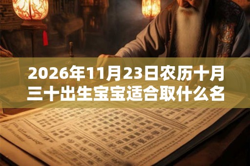 2026年11月23日农历十月三十出生宝宝适合取什么名字