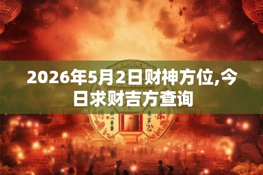 2026年5月2日财神方位,今日求财吉方查询