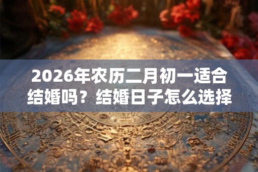 2026年农历二月初一适合结婚吗？结婚日子怎么选择？