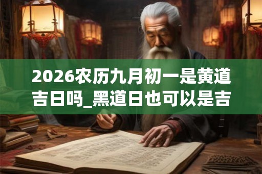 2026农历九月初一是黄道吉日吗_黑道日也可以是吉日