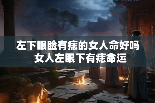 左下眼睑有痣的女人命好吗  女人左眼下有痣命运