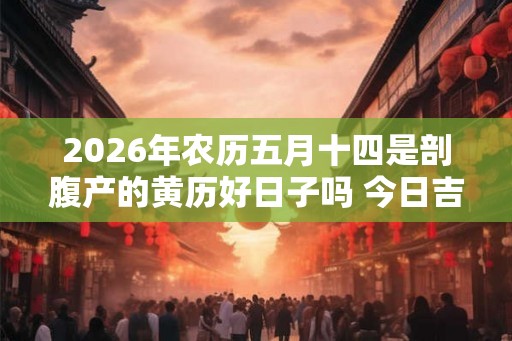 2026年农历五月十四是剖腹产的黄历好日子吗 今日吉凶查询