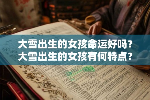 大雪出生的女孩命运好吗？大雪出生的女孩有何特点？