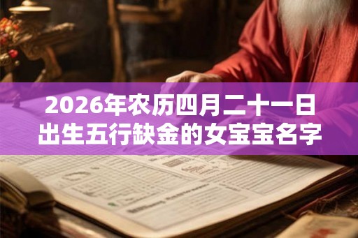 2026年农历四月二十一日出生五行缺金的女宝宝名字大全